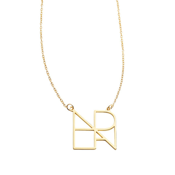 Refined Letterform Necklace