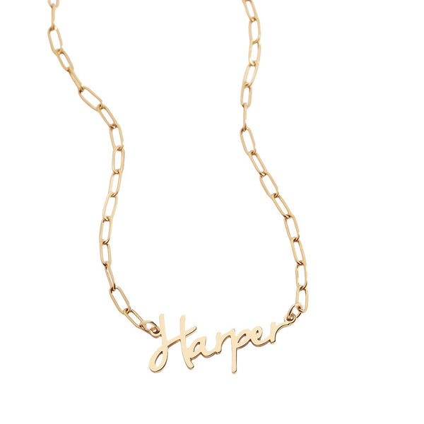 Dreamline Script Name Necklace