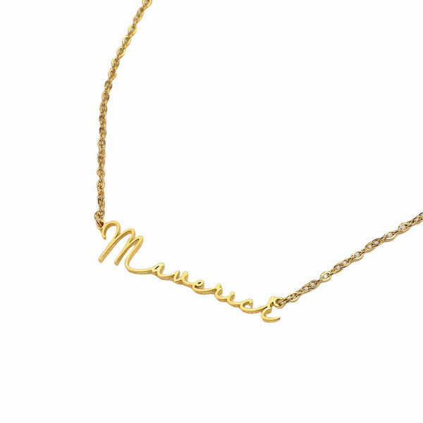 Graceful Signature Name Necklace