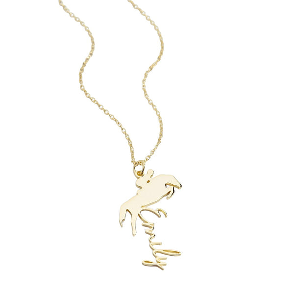 Equestrian Elegance Name Necklace