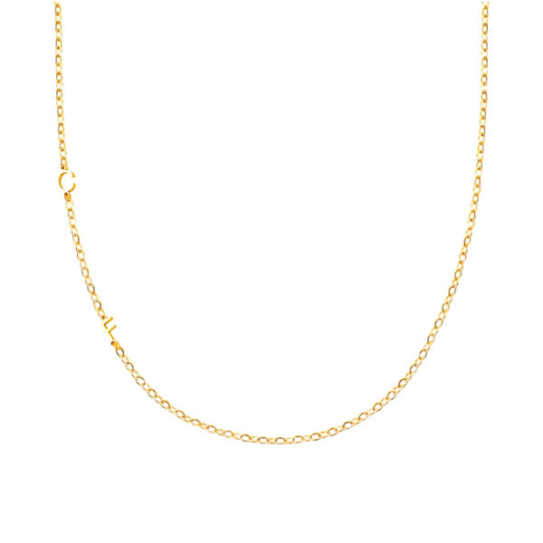 Horizontal Initials Necklace