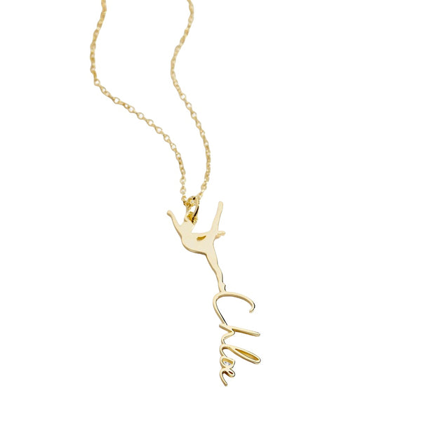 Graceful Flow Name Necklace
