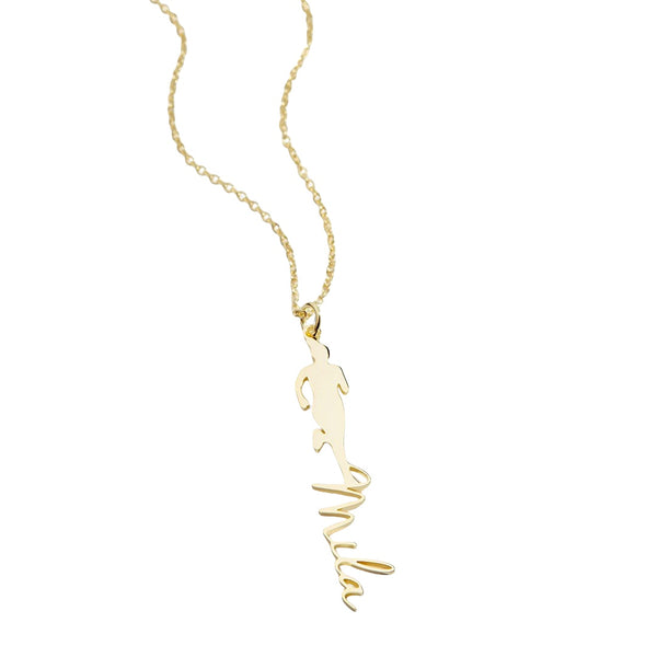 Momentum Runner Name Necklace