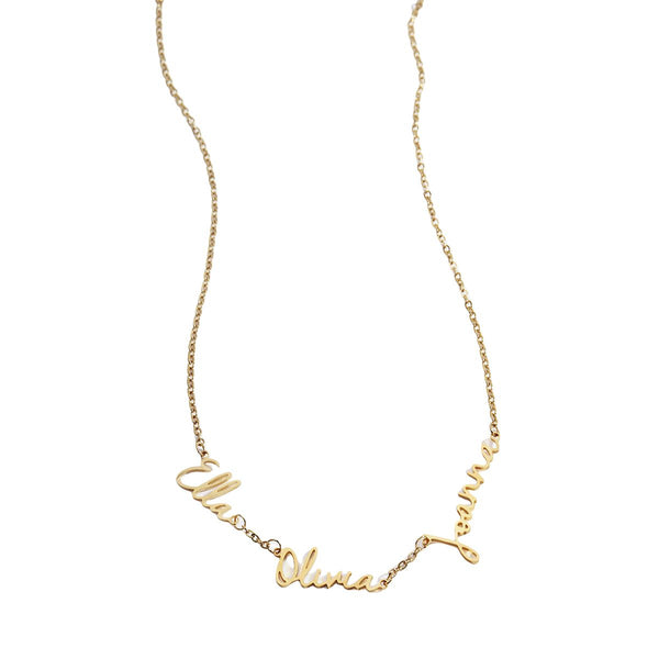 Whimsical Script Name Necklace