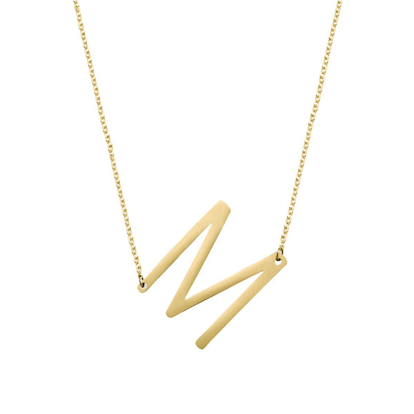 Bold Initial Pendant Necklace