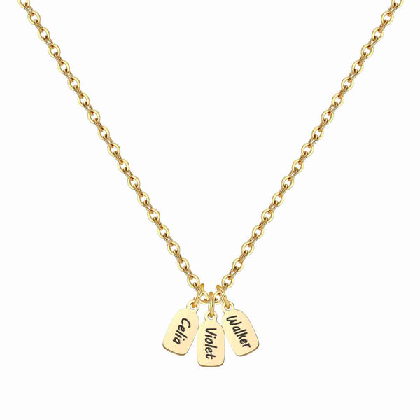 Mini Engraved Tag Necklace