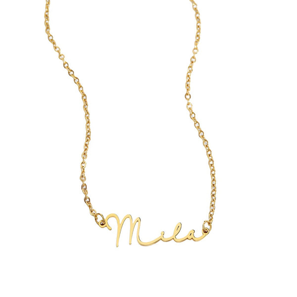 Elegant Script Name Necklace
