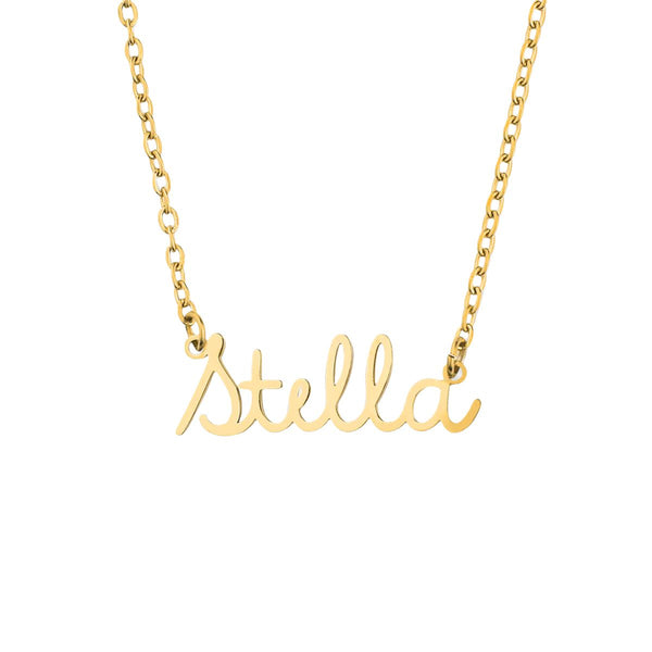 Radiant Script Name Necklace