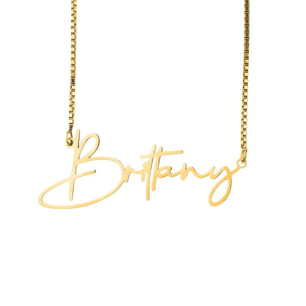 Custom Script Name Necklace