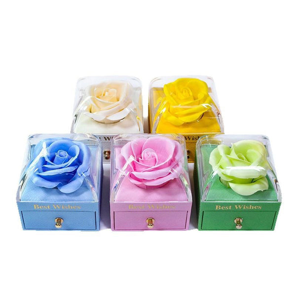 Rose Soap Acrylic Jewelry Storage Gift Box