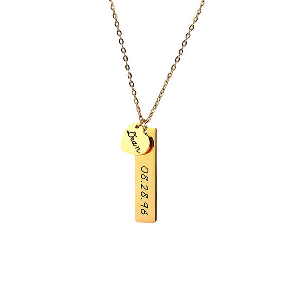 Timeless Friendship Engraved Necklace