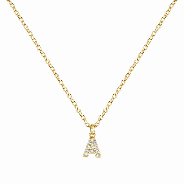 Sparkling Letter Necklace